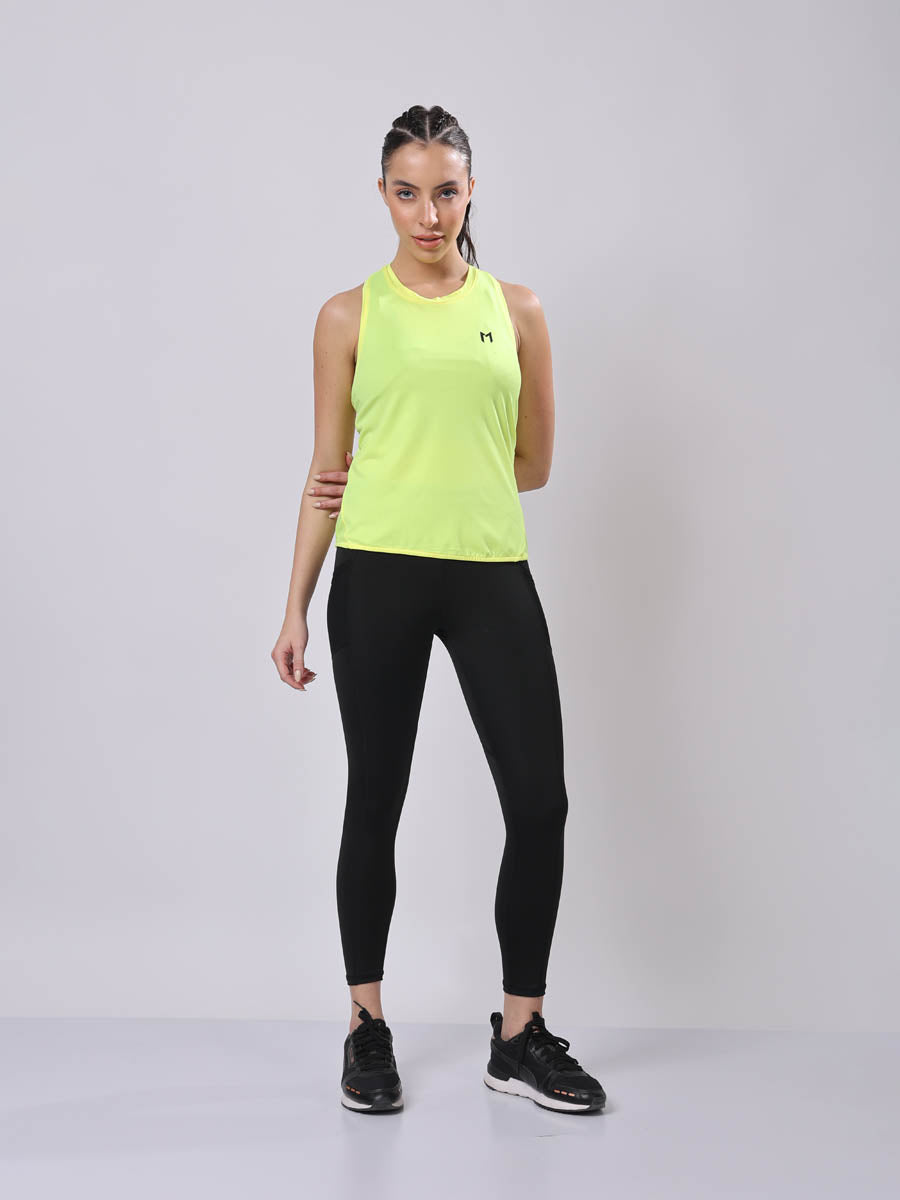 MagPro’s Pop Yellow Modern Tank Top – Feather Light, Breathable, Sweat Wicking