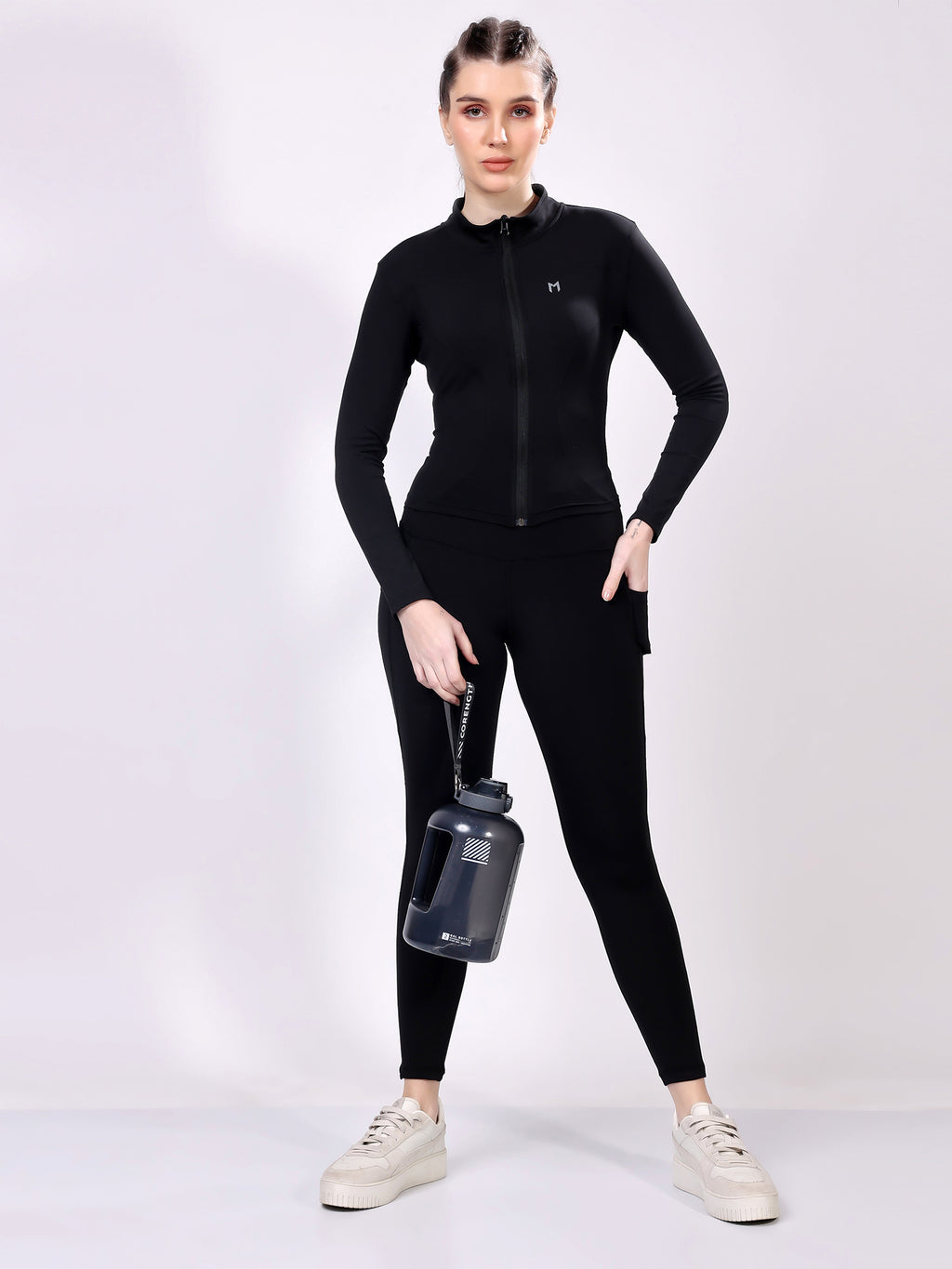 Power Pair Black Co-Ord Set – Flexible Stretch, High-Waisted Fit, Ultimate Comfort