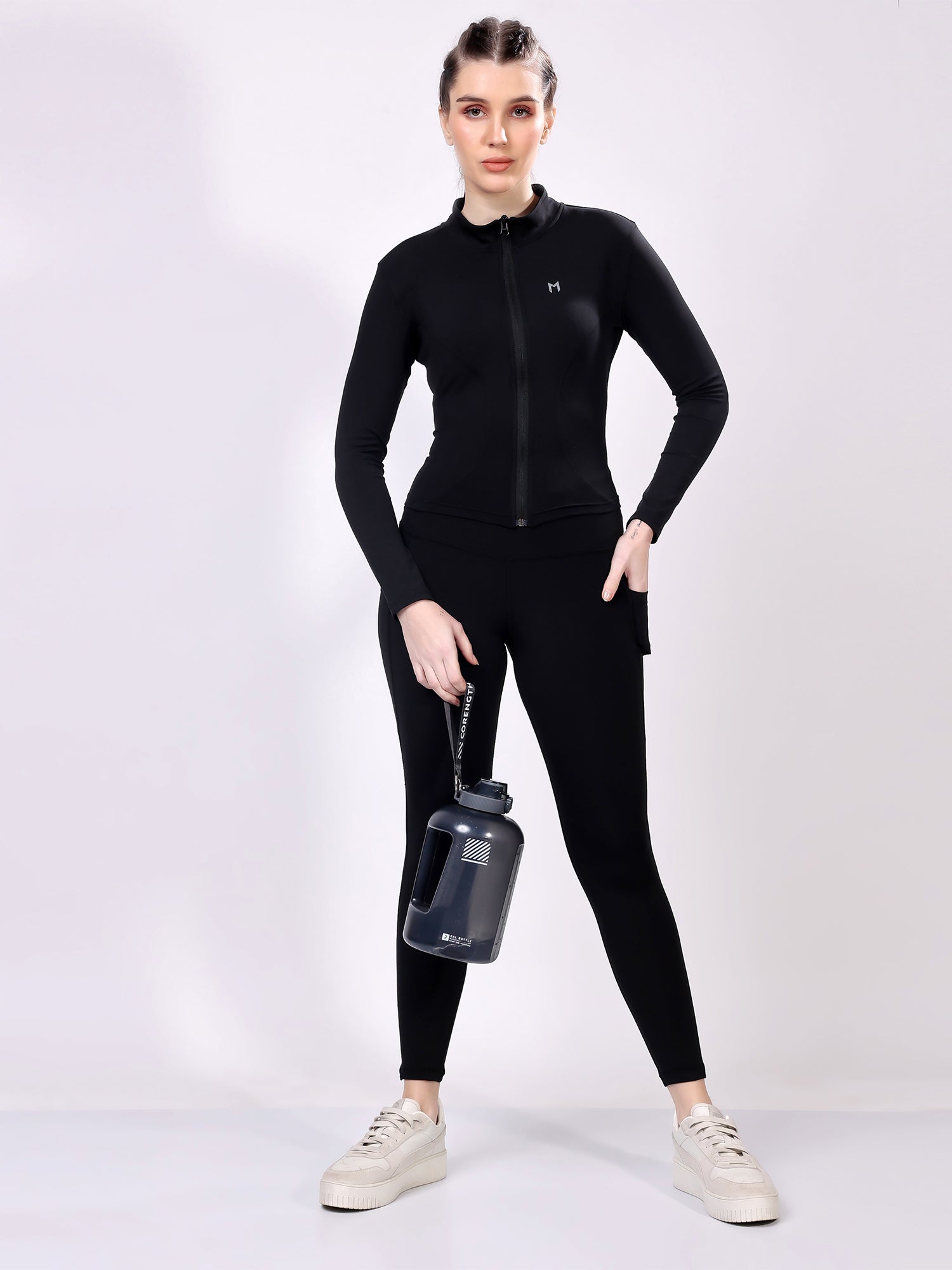 Power Pair Black Co-Ord Set – Flexible Stretch, High-Waisted Fit, Ultimate Comfort