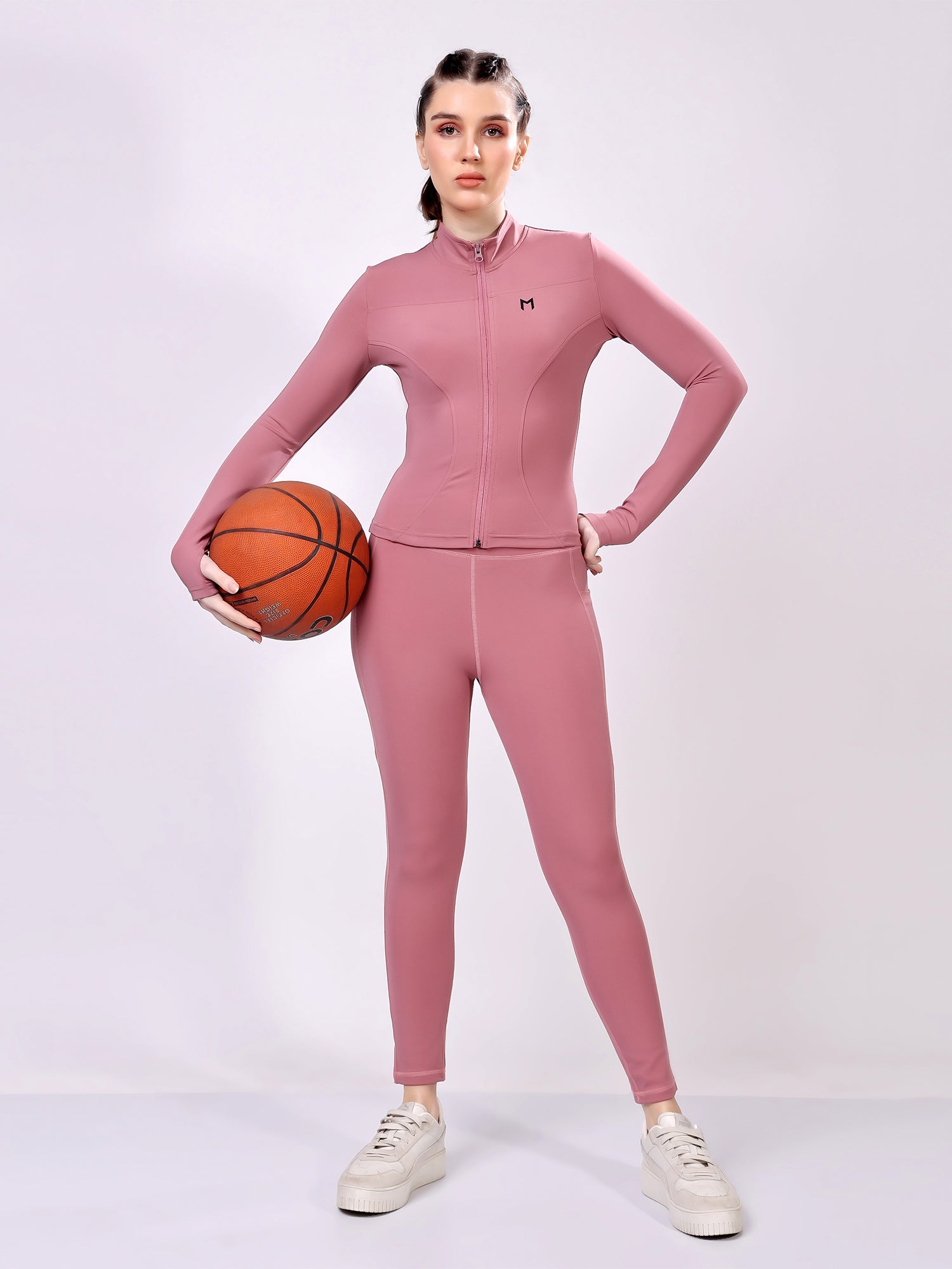 Power Pair Wine Co-Ord Set – Stretchable, Supportive Fit, All-Day Comfort