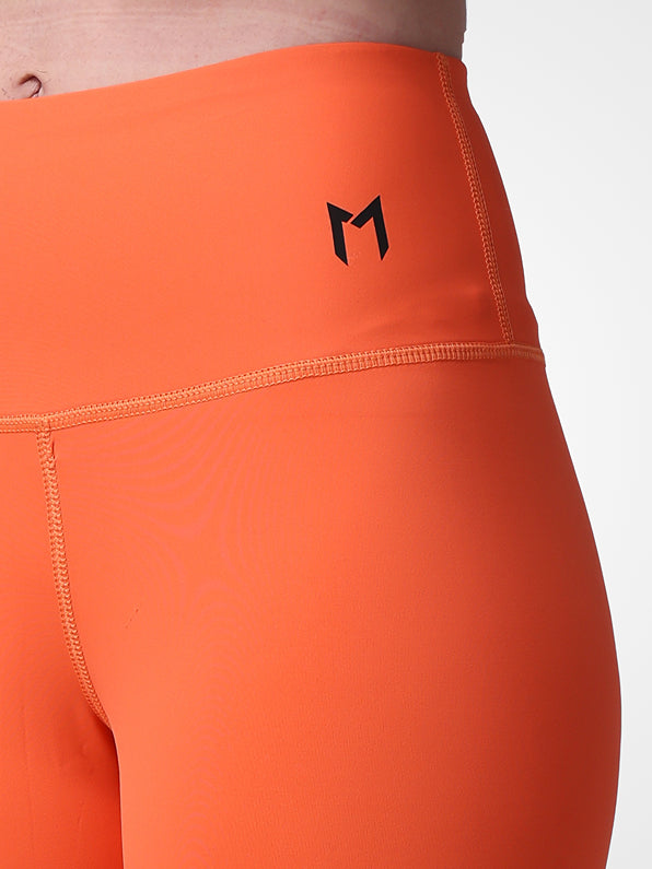 Orange Plain Leggings – Bold Color, Sweat Proof, Ultra Comfort