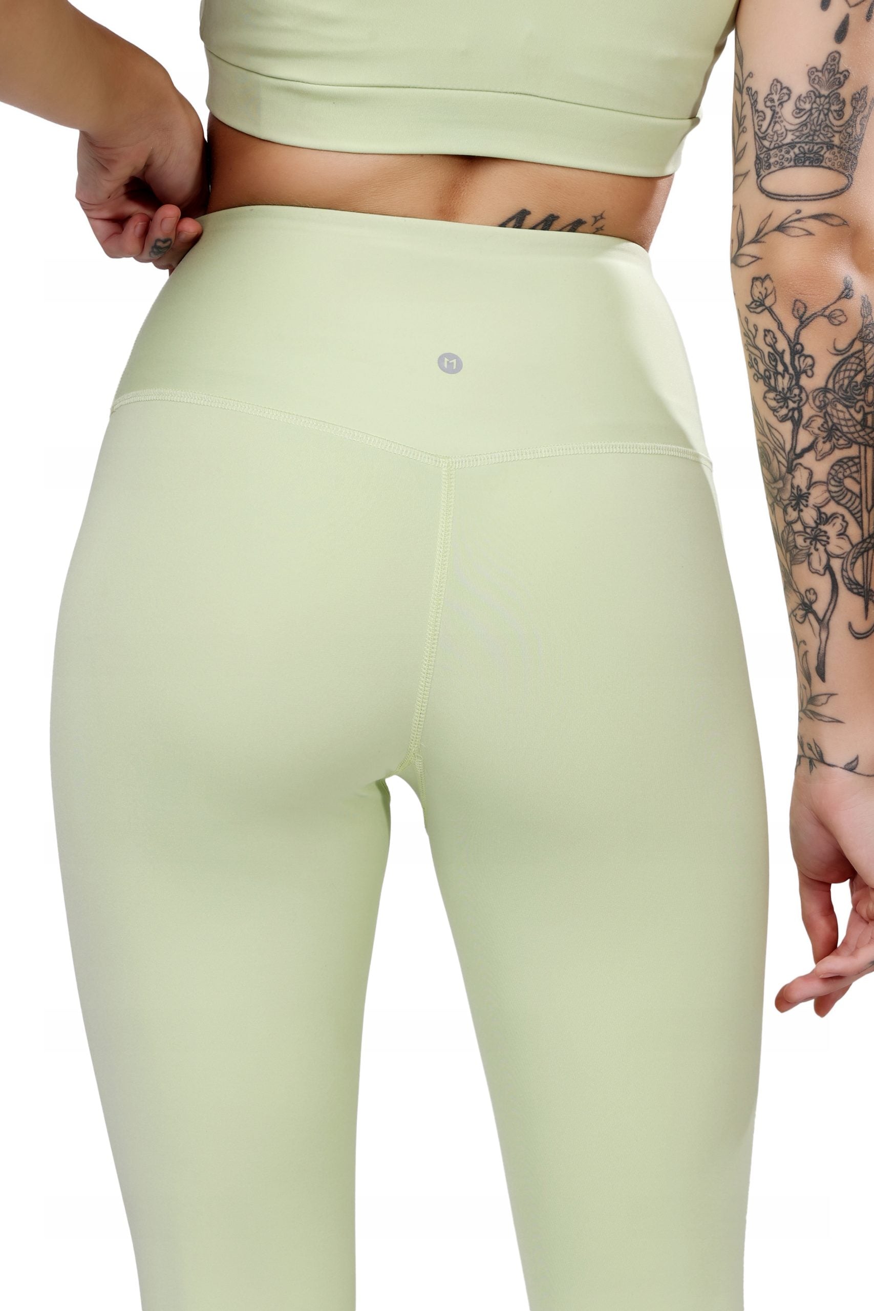 Laser Elaichi Green Leggings – Soft Stretch, Fresh Look, All-Day Comfort