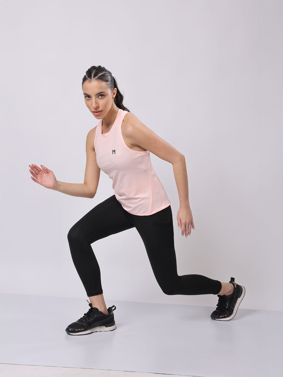 MagPro’s Tea Rose Pink Modern Tank Top – All Day Comfort, Quick Dry, Flexible