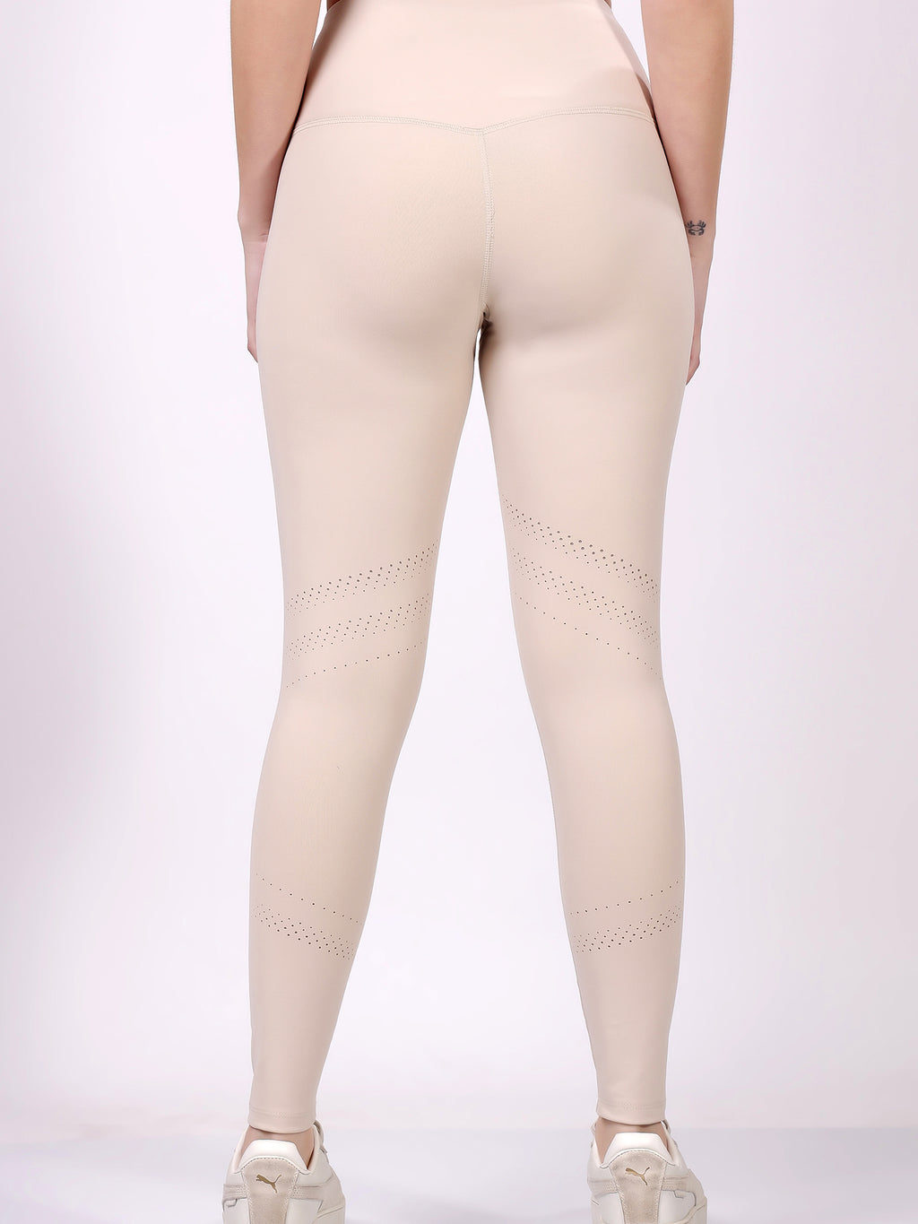 Offwhite Laser Leggings – Sleek Design, All-Day Comfort, Stretchable