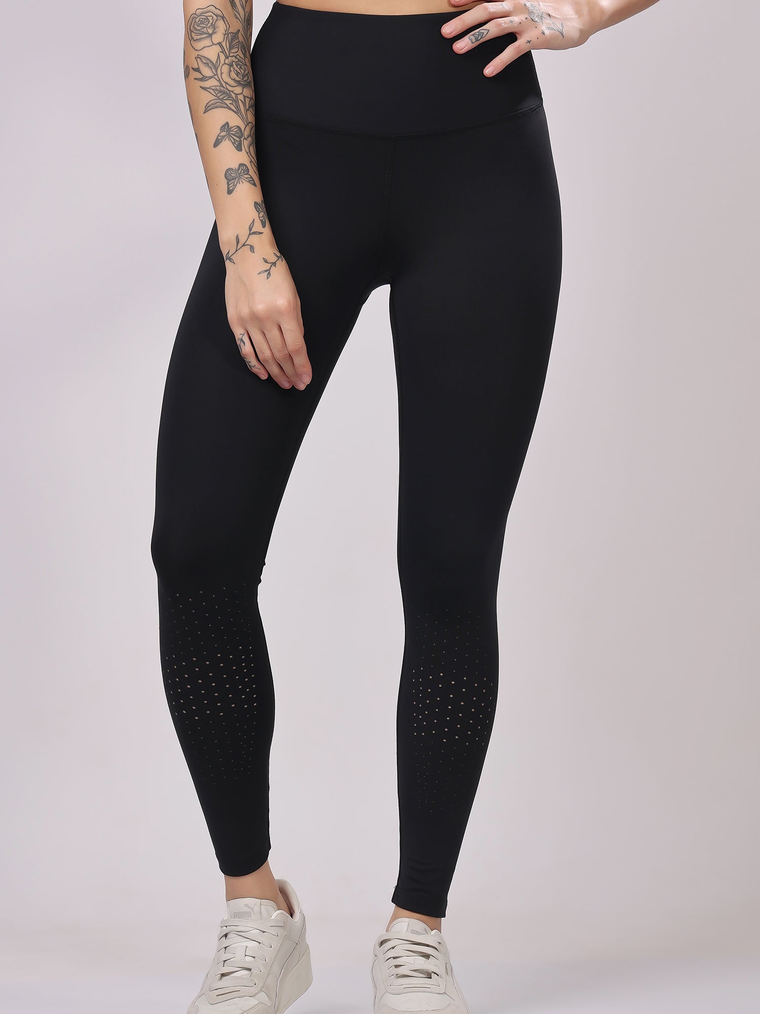 Premium Laser Black Leggings – Sleek Design, Sweat Proof, Perfect Stretch