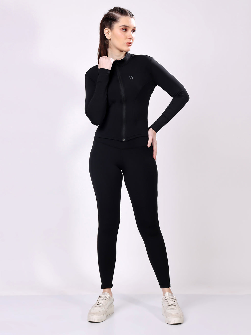 Power Pair Black Co-Ord Set – Flexible Stretch, High-Waisted Fit, Ultimate Comfort