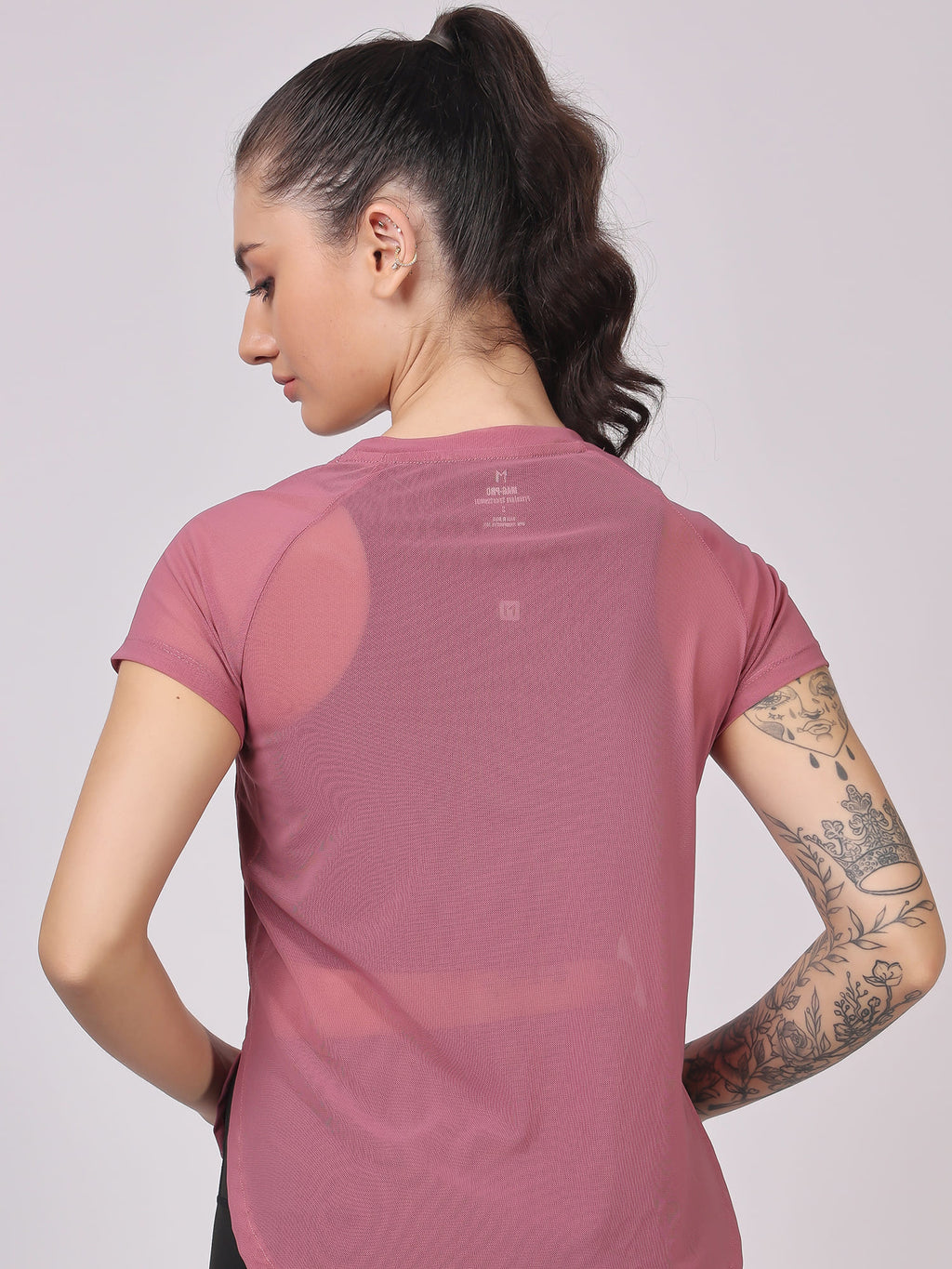 Wine Full Mesh Tee – Trendy Look, Full Breathability, Stay Cool