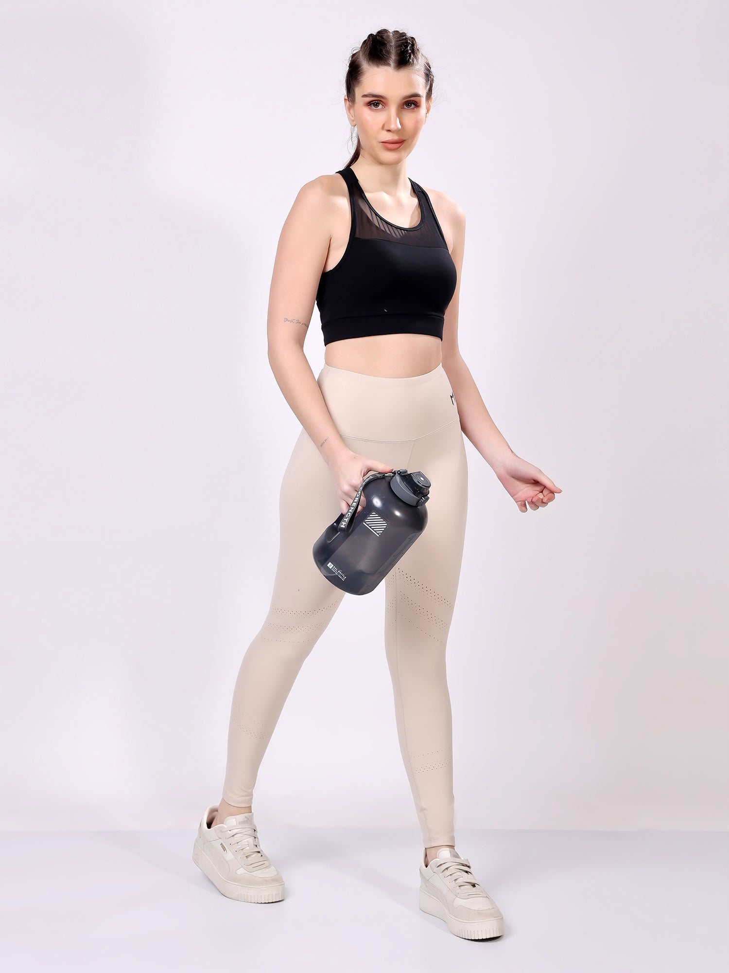 Offwhite Laser Leggings – Sleek Design, All-Day Comfort, Stretchable