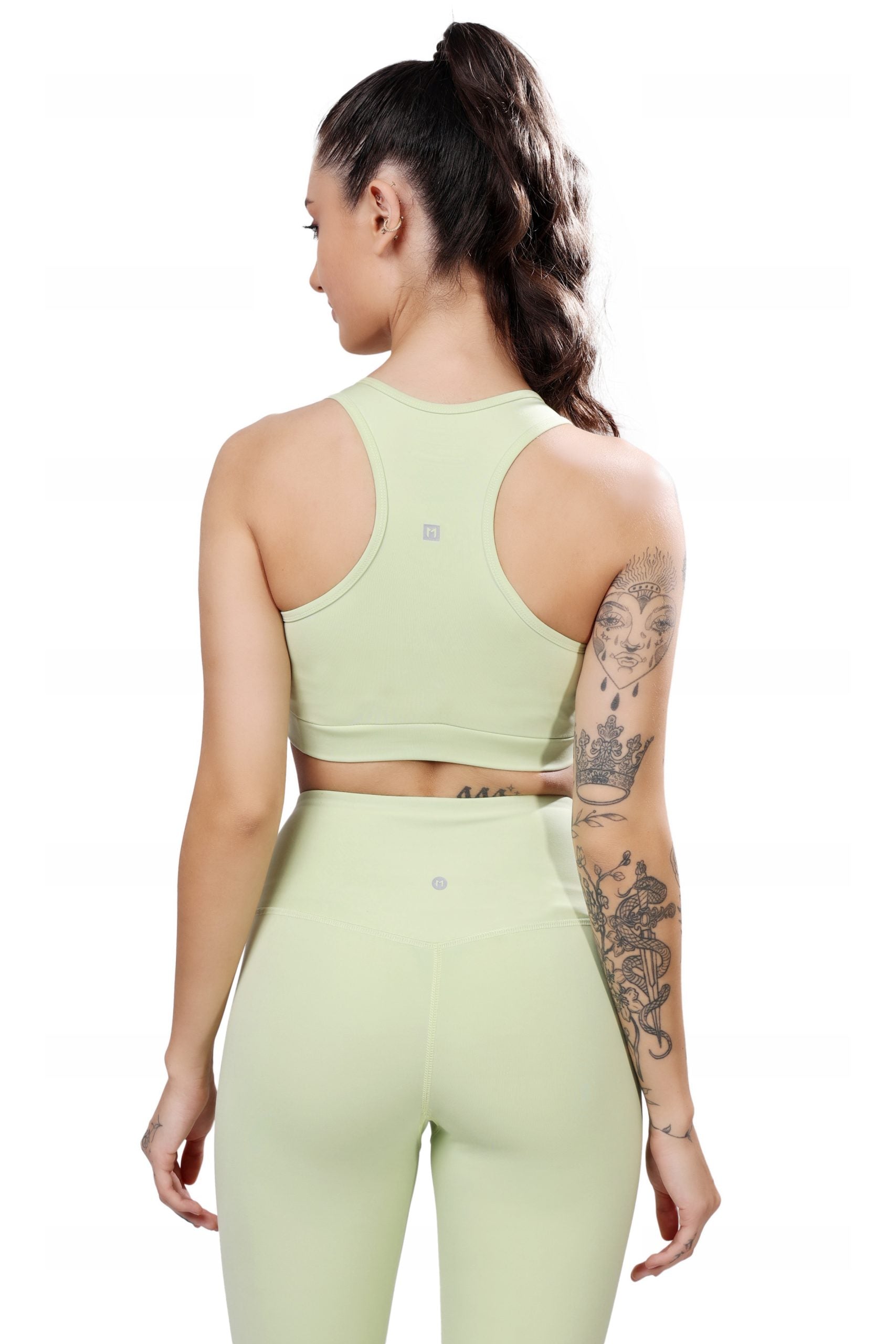 Premium Laser Elaichi Green Sports Bra