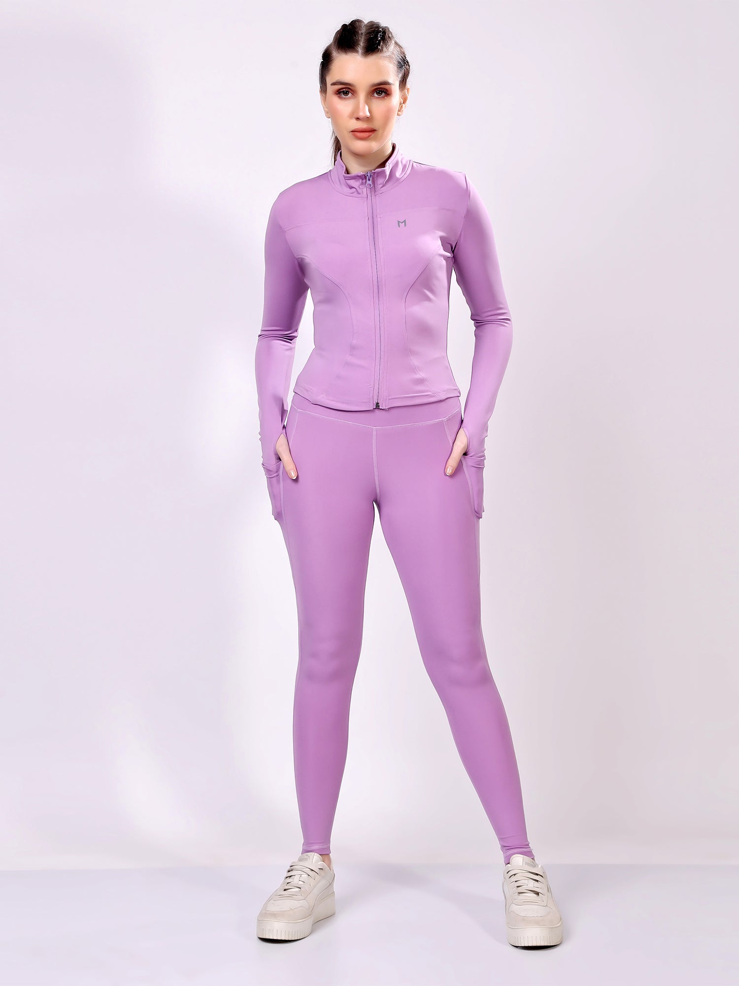 Power Pair Orchid Co-Ord Set – Supportive Fit, Elegant Style, Breathable Fabric