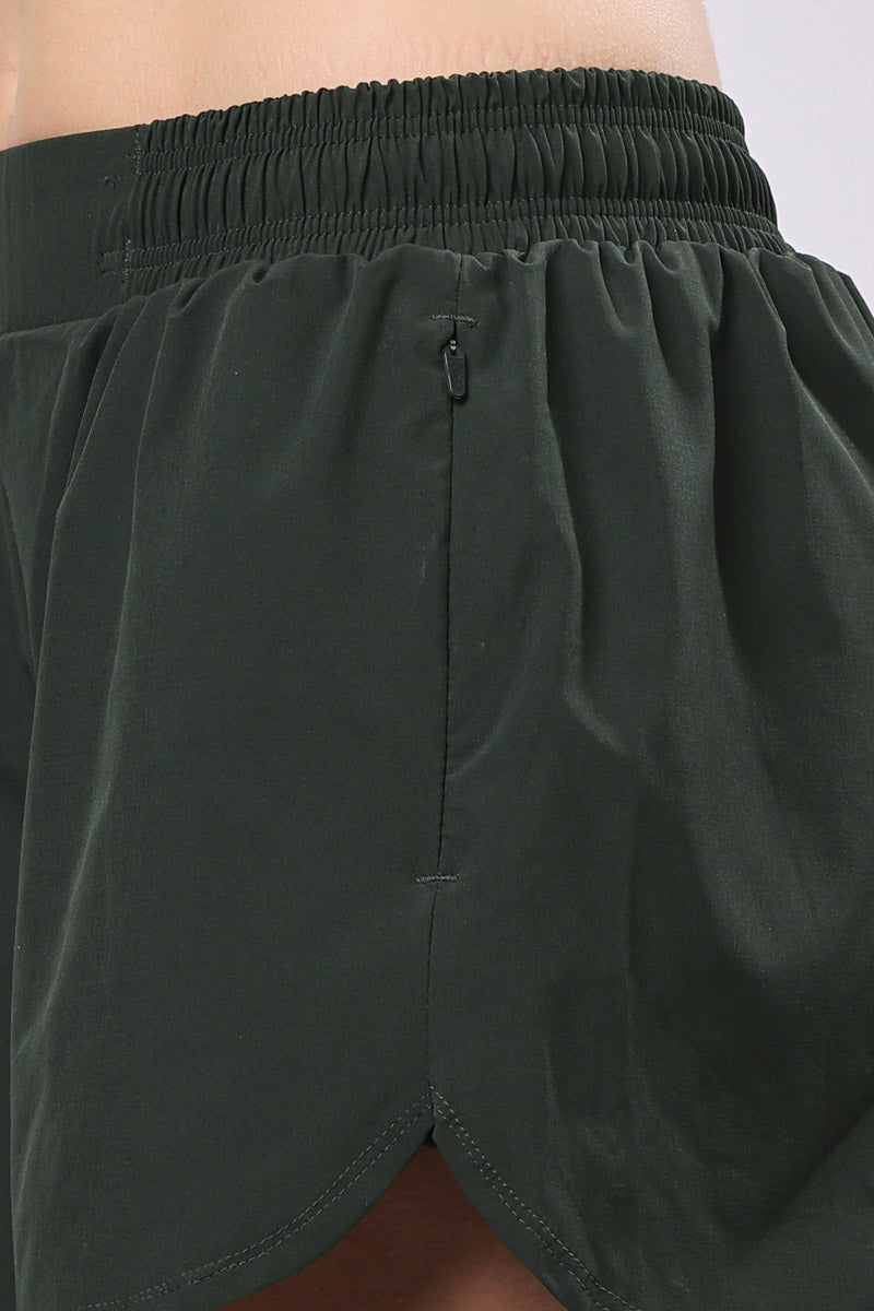 Olive Green Dual Shorts – Stylish Fit, Ultra Soft, Everyday Wear