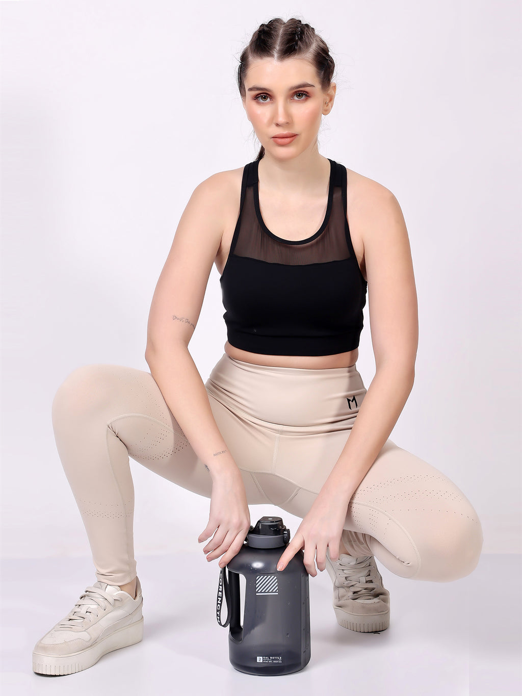 Offwhite Laser Leggings – Sleek Design, All-Day Comfort, Stretchable