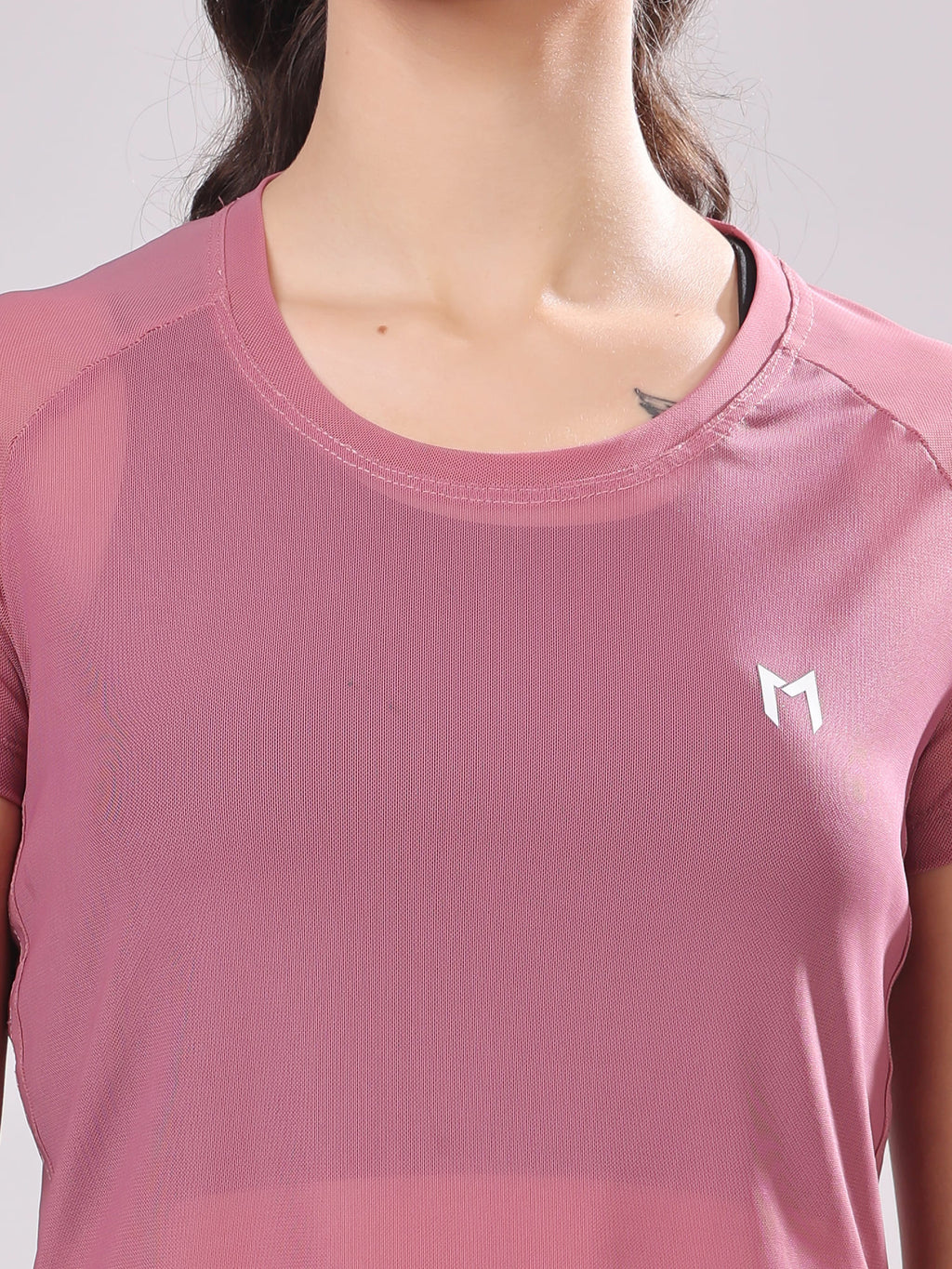 Wine Full Mesh Tee – Trendy Look, Full Breathability, Stay Cool