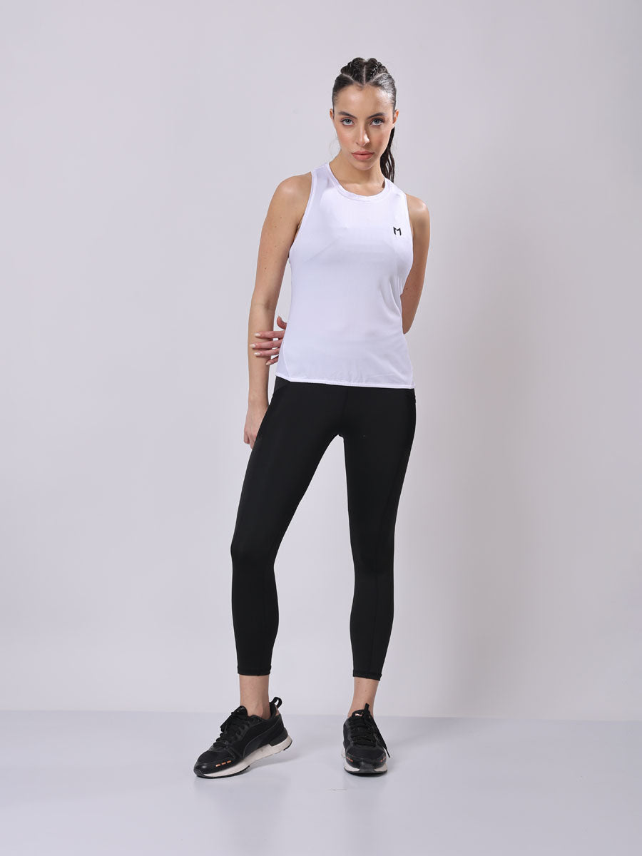 MagPro’s White Modern Tank Top – Gym Ready, Stay Cool, Flexible Fit