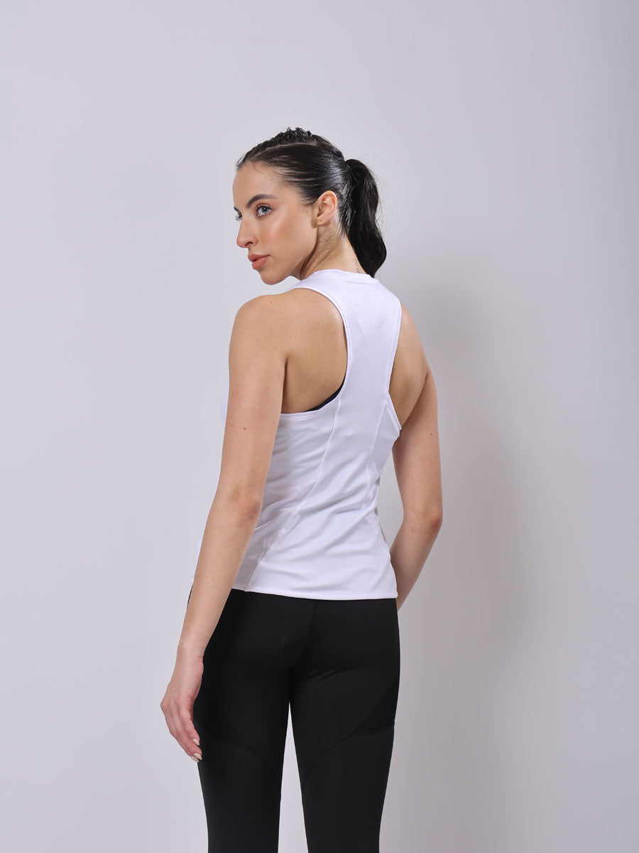 MagPro’s White Modern Tank Top – Gym Ready, Stay Cool, Flexible Fit