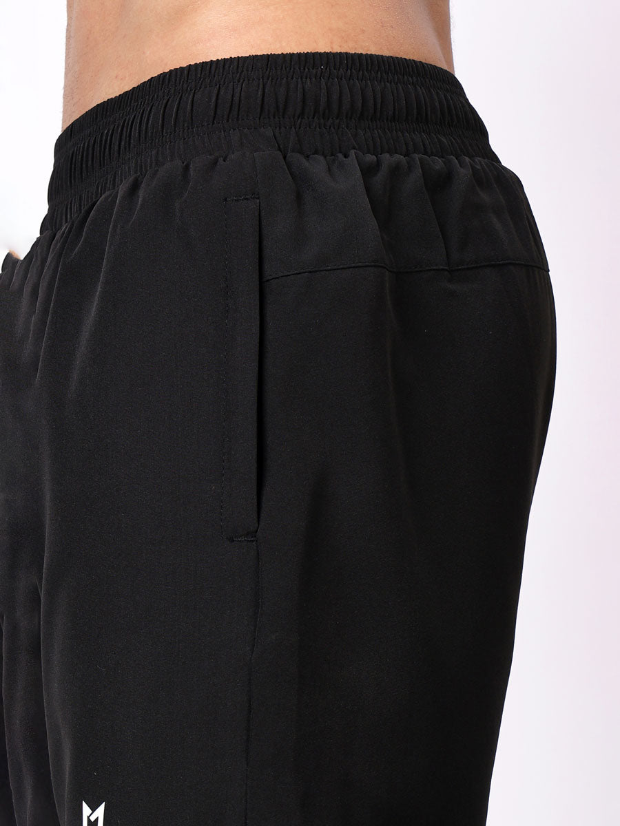 Black Dual Running Shorts – Sweat Wicking, Double Layered, All Day Comfort