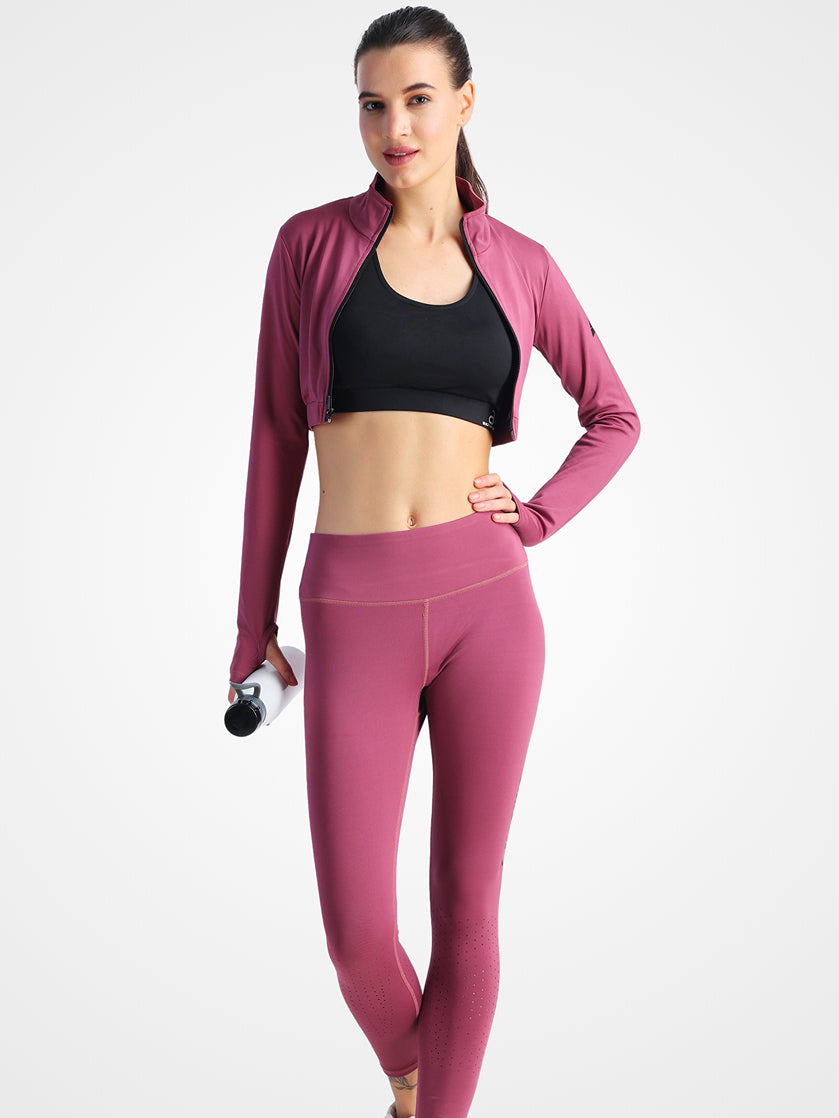 Wine Full Co-Ord Set – Soft Fabric, High-Waisted Fit, All-Day Comfort