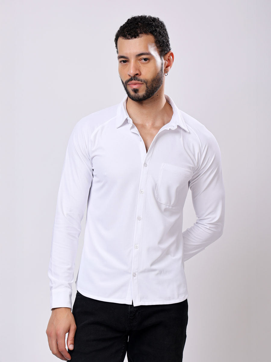 All Day White Shirt – 4 Way Stretch, Wrinkle Free, Moisture Wicking