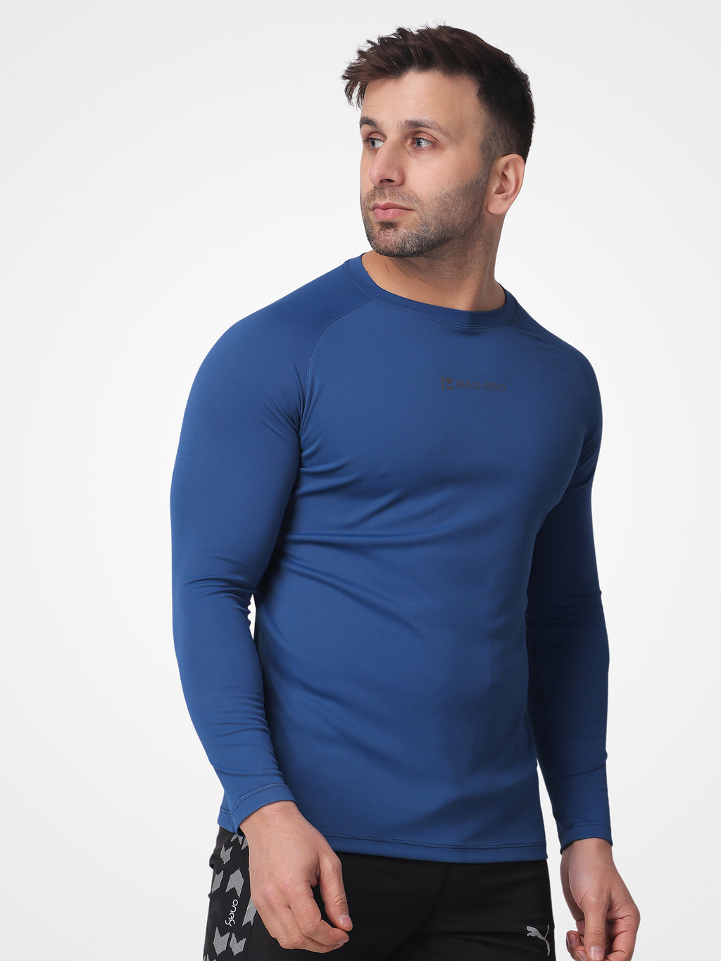Plain Ultramarine Blue RoundNeck Full Sleeve Tee