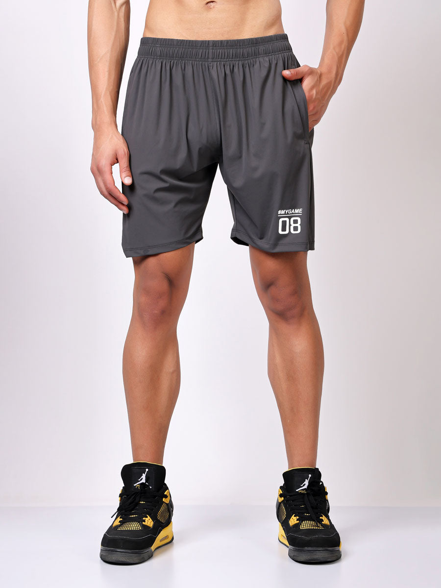 Charcoal Grey Fitted Shorts – Sweat-Wicking, Ultra-Light, Everyday Comfort