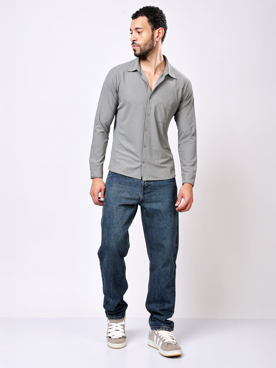 All Day Light Grey Shirt – Wrinkle Free, Shape Retaining, Lightweight Feel