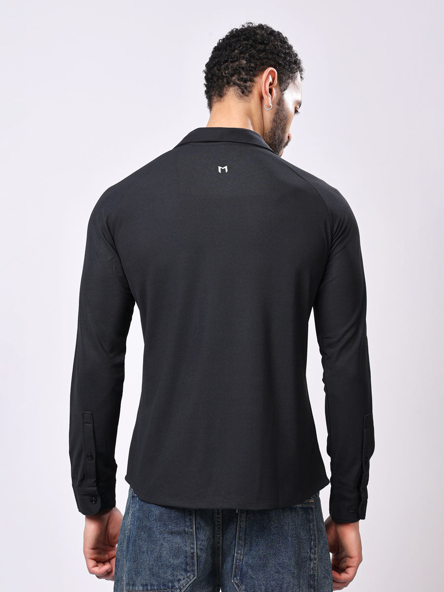 All Day Black Shirt – Wrinkle-Free, Ultra-Stretch, Effortless Style