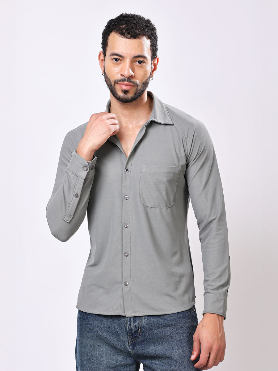 All Day Light Grey Shirt – Wrinkle Free, Shape Retaining, Lightweight Feel