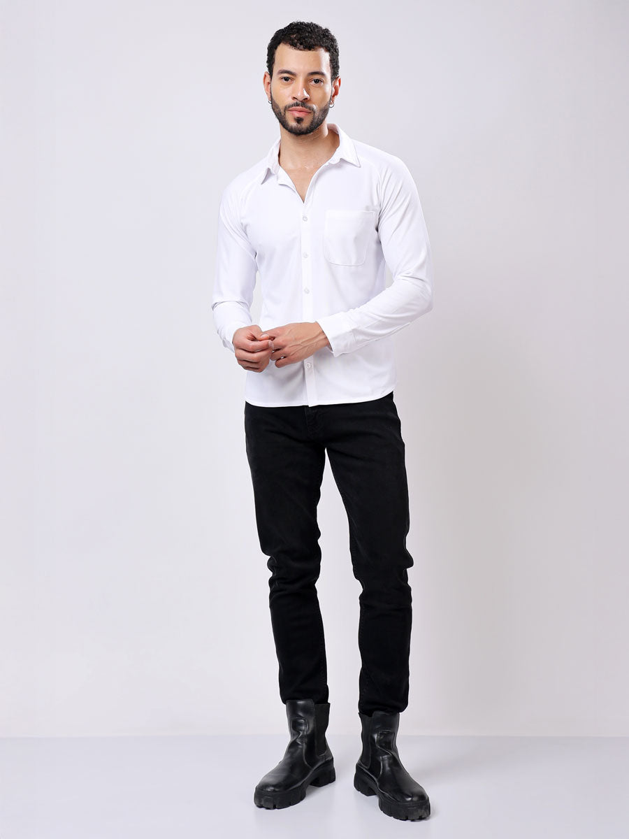 All Day White Shirt – 4 Way Stretch, Wrinkle Free, Moisture Wicking