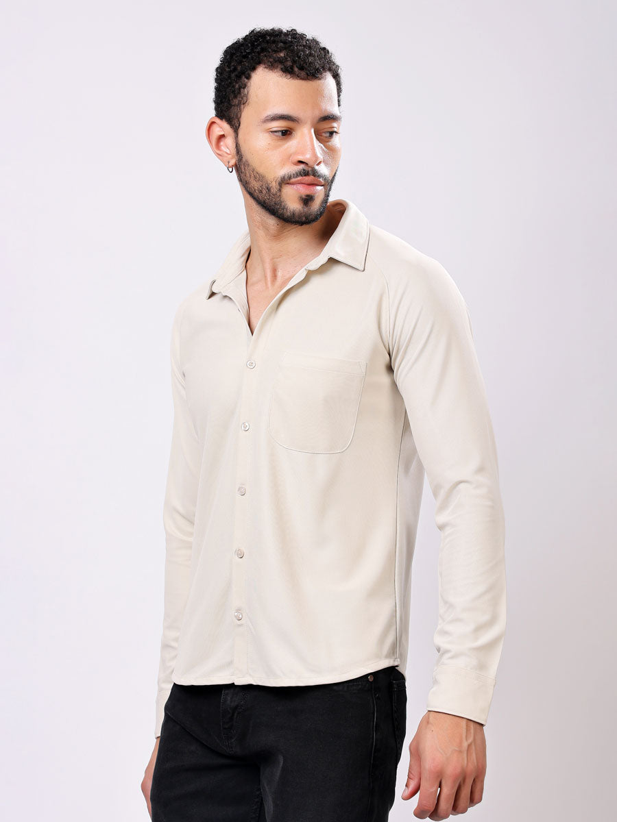 All Day Off White Shirt – Soft Touch, Wrinkle Free, Ultra Stretch