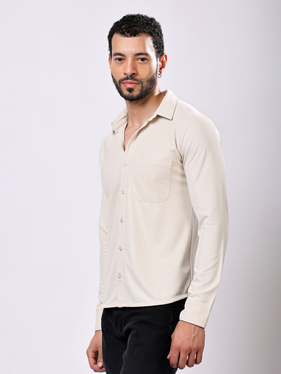 All Day Off White Shirt – Soft Touch, Wrinkle Free, Ultra Stretch