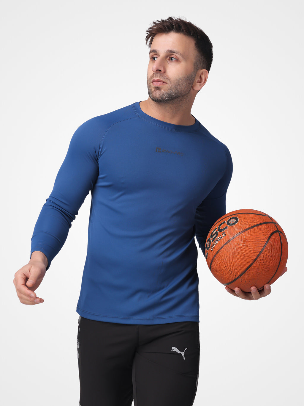 Plain Ultramarine Blue RoundNeck Full Sleeve Tee