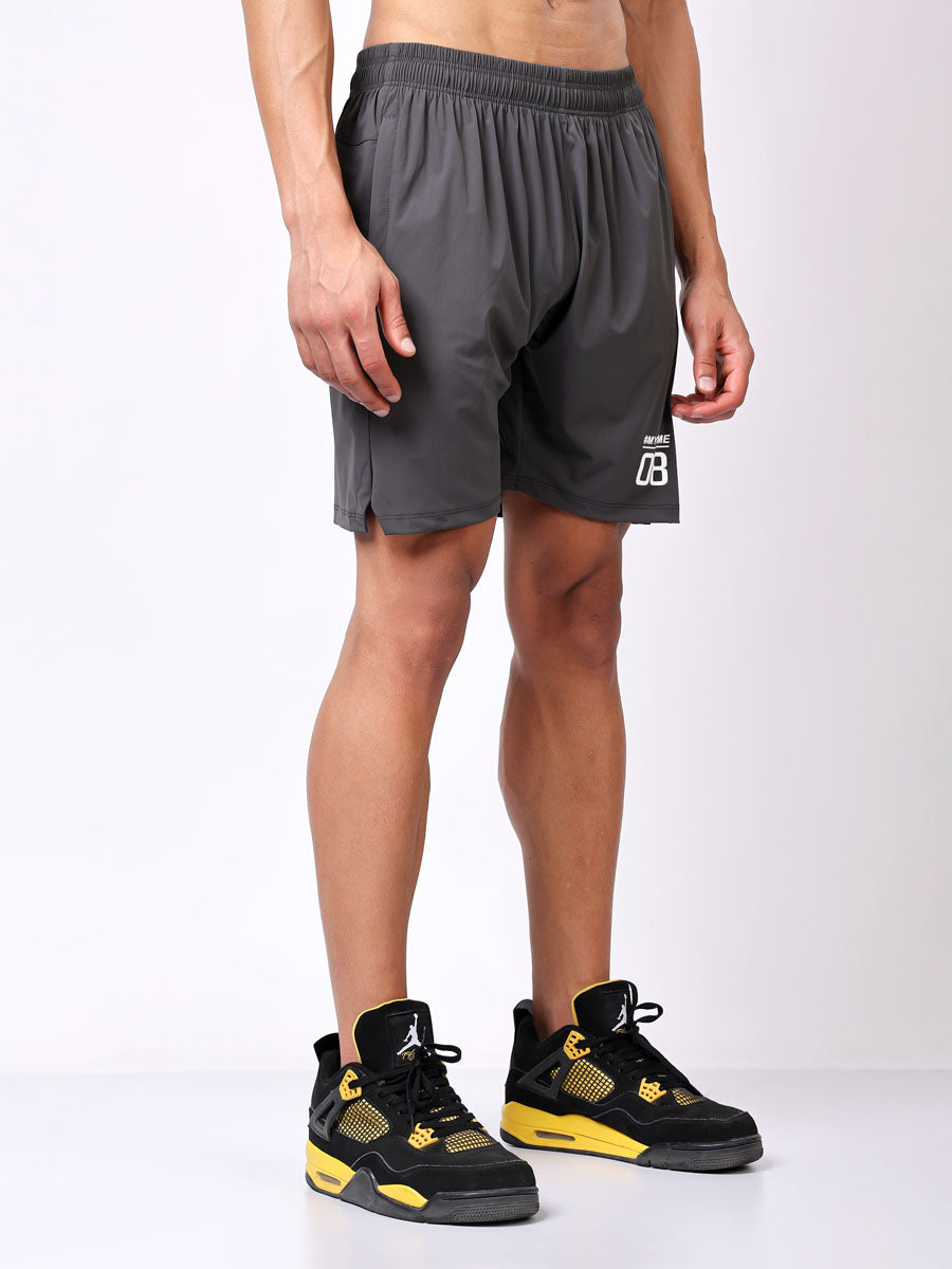 Charcoal Grey Fitted Shorts – Sweat-Wicking, Ultra-Light, Everyday Comfort