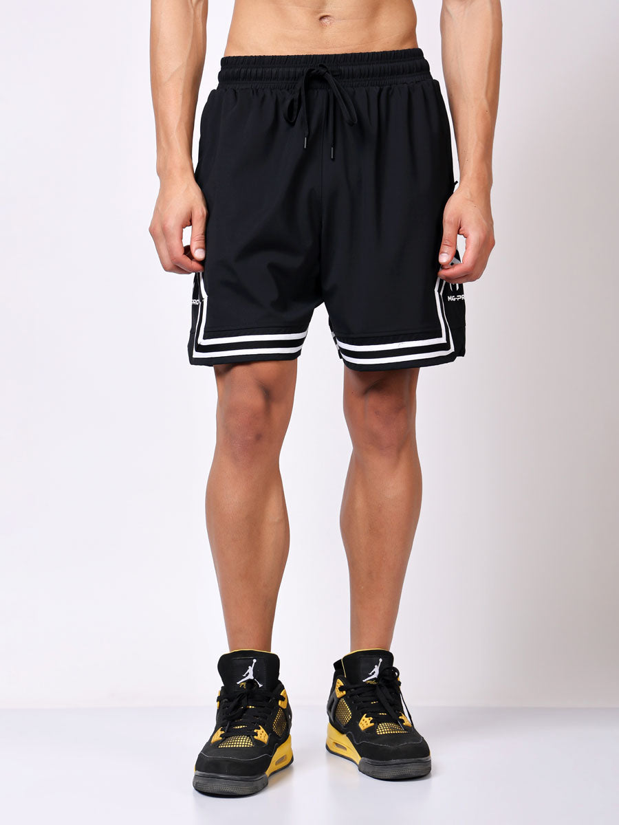 Black Loose Fit Shorts – Breathable Fabric, Relaxed Comfort, Everyday Essential