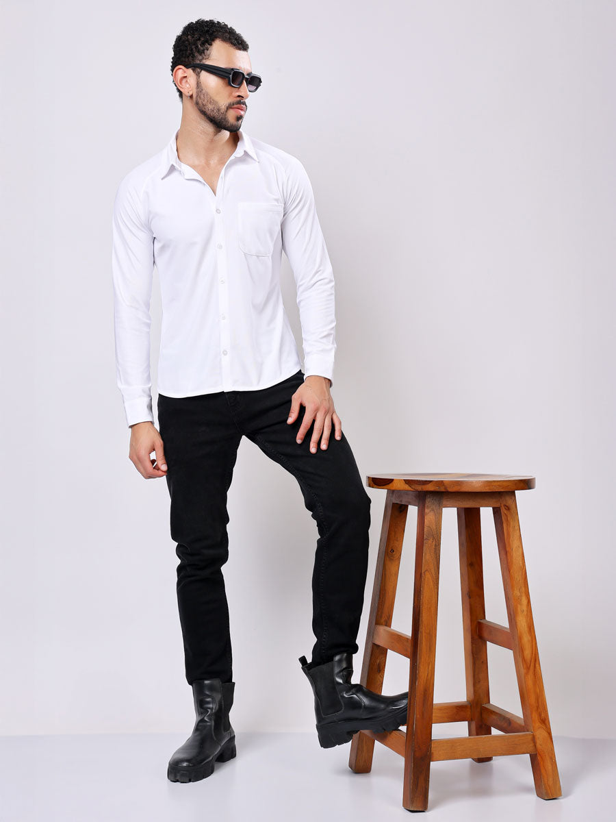 All Day White Shirt – 4 Way Stretch, Wrinkle Free, Moisture Wicking