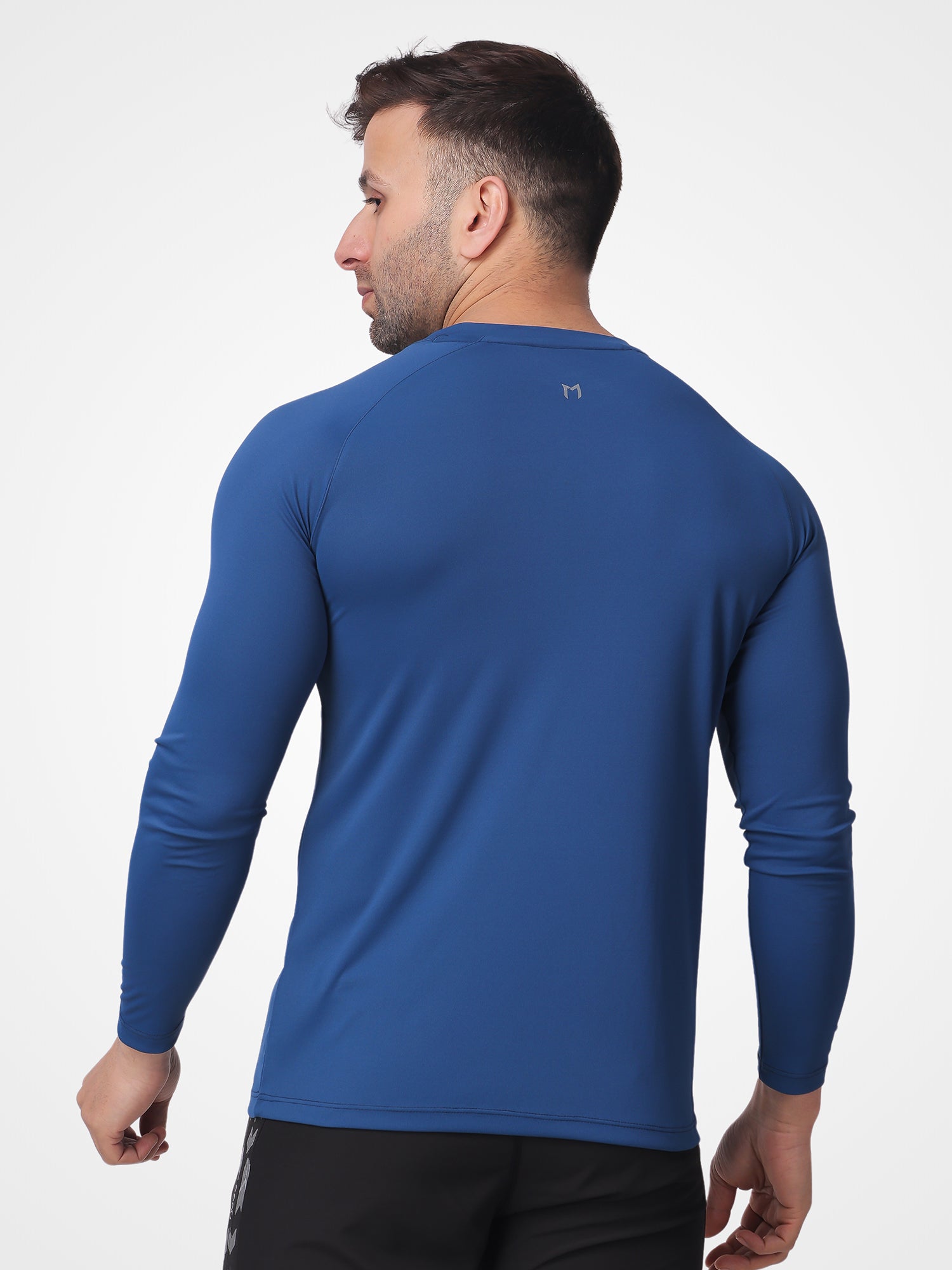 Plain Ultramarine Blue RoundNeck Full Sleeve Tee