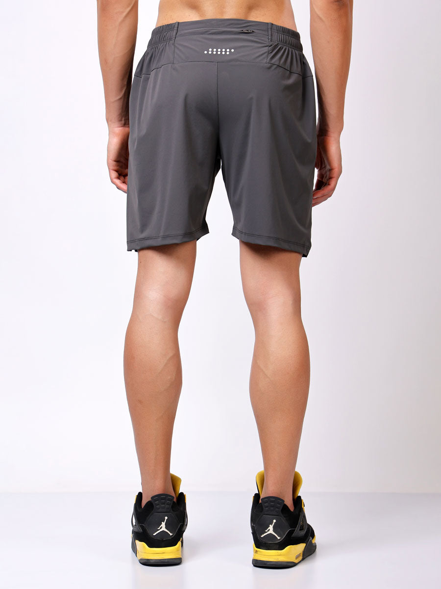 Charcoal Grey Fitted Shorts – Sweat-Wicking, Ultra-Light, Everyday Comfort