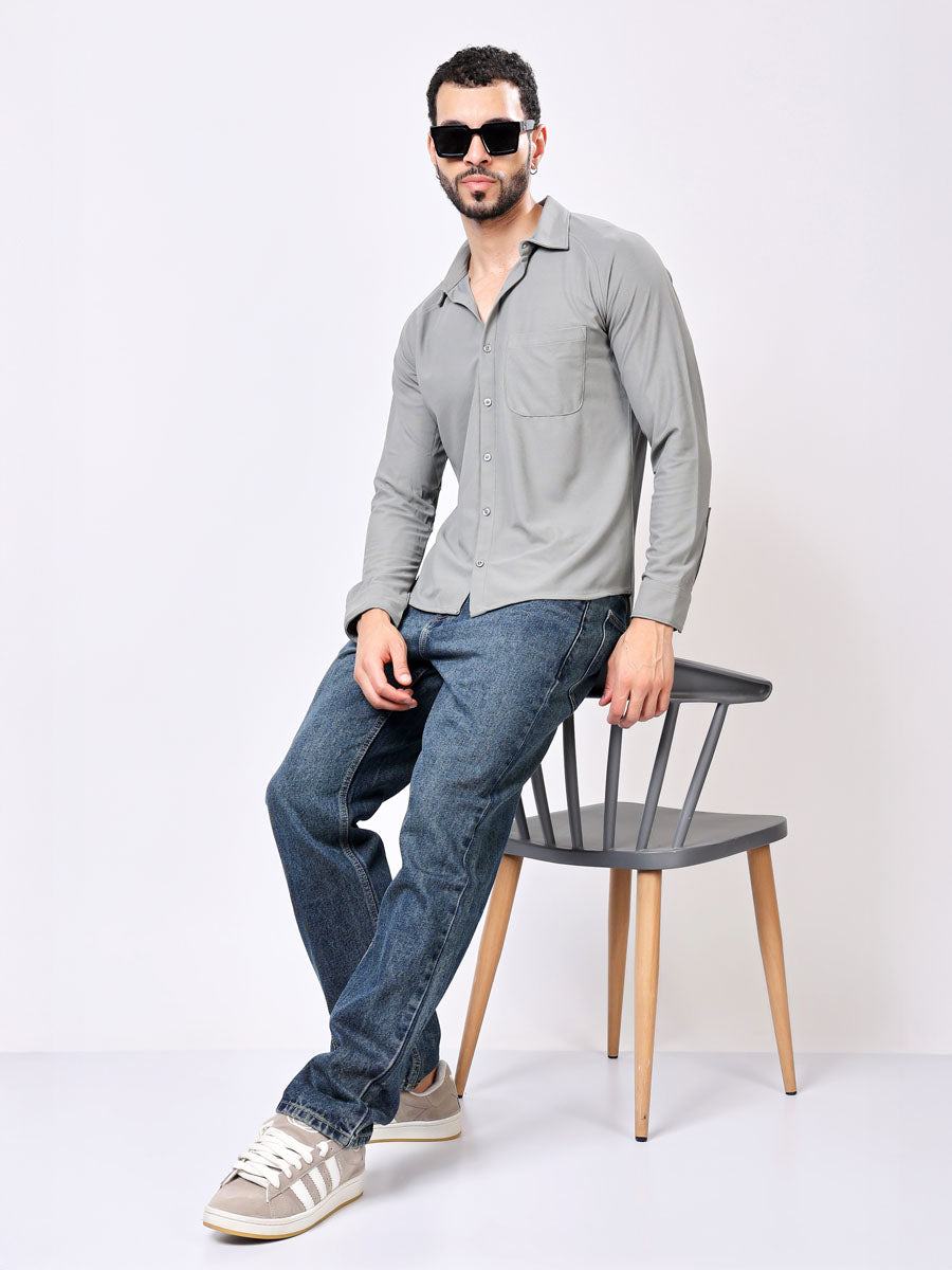 All Day Light Grey Shirt – Wrinkle Free, Shape Retaining, Lightweight Feel
