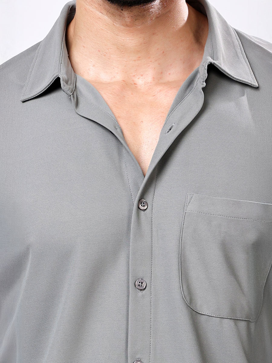 All Day Light Grey Shirt – Wrinkle Free, Shape Retaining, Lightweight Feel
