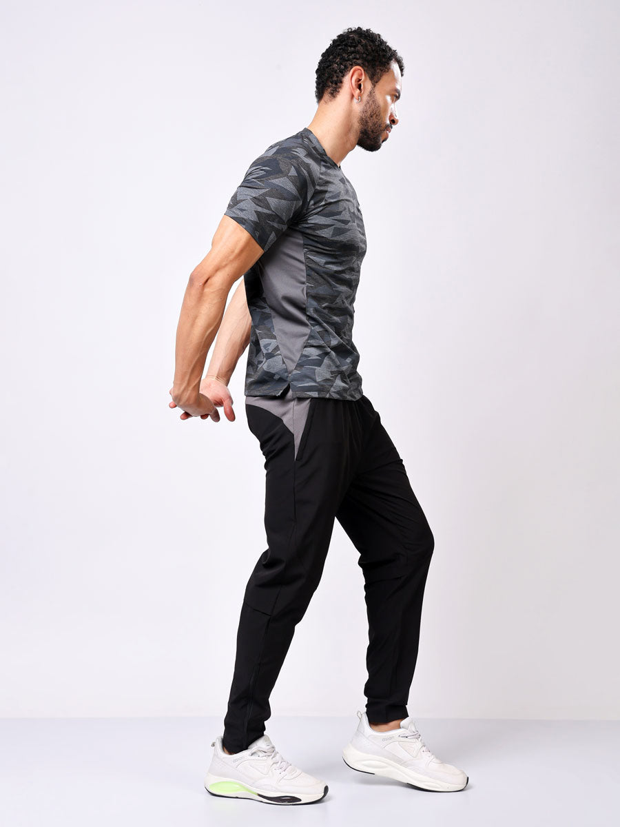 Men’s Grey Printed T-Shirt – Ultra-Soft, Lightweight, Modern Look