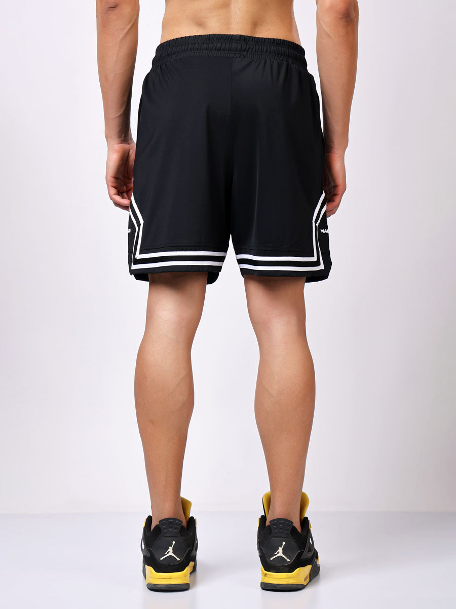 Black Loose Fit Shorts – Breathable Fabric, Relaxed Comfort, Everyday Essential