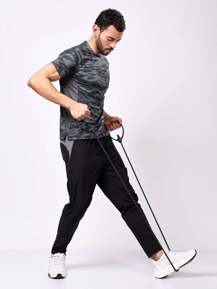 Men’s Grey Printed T-Shirt – Ultra-Soft, Lightweight, Modern Look