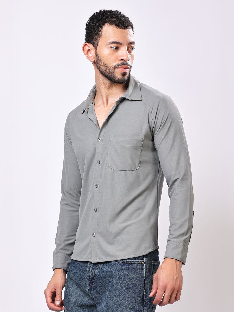 All Day Light Grey Shirt – Wrinkle Free, Shape Retaining, Lightweight Feel