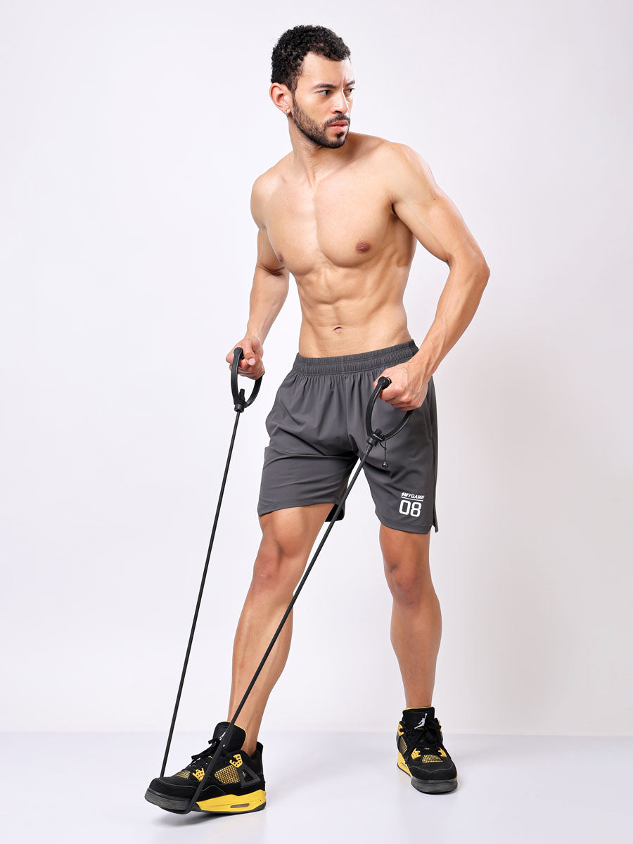 Charcoal Grey Fitted Shorts – Sweat-Wicking, Ultra-Light, Everyday Comfort