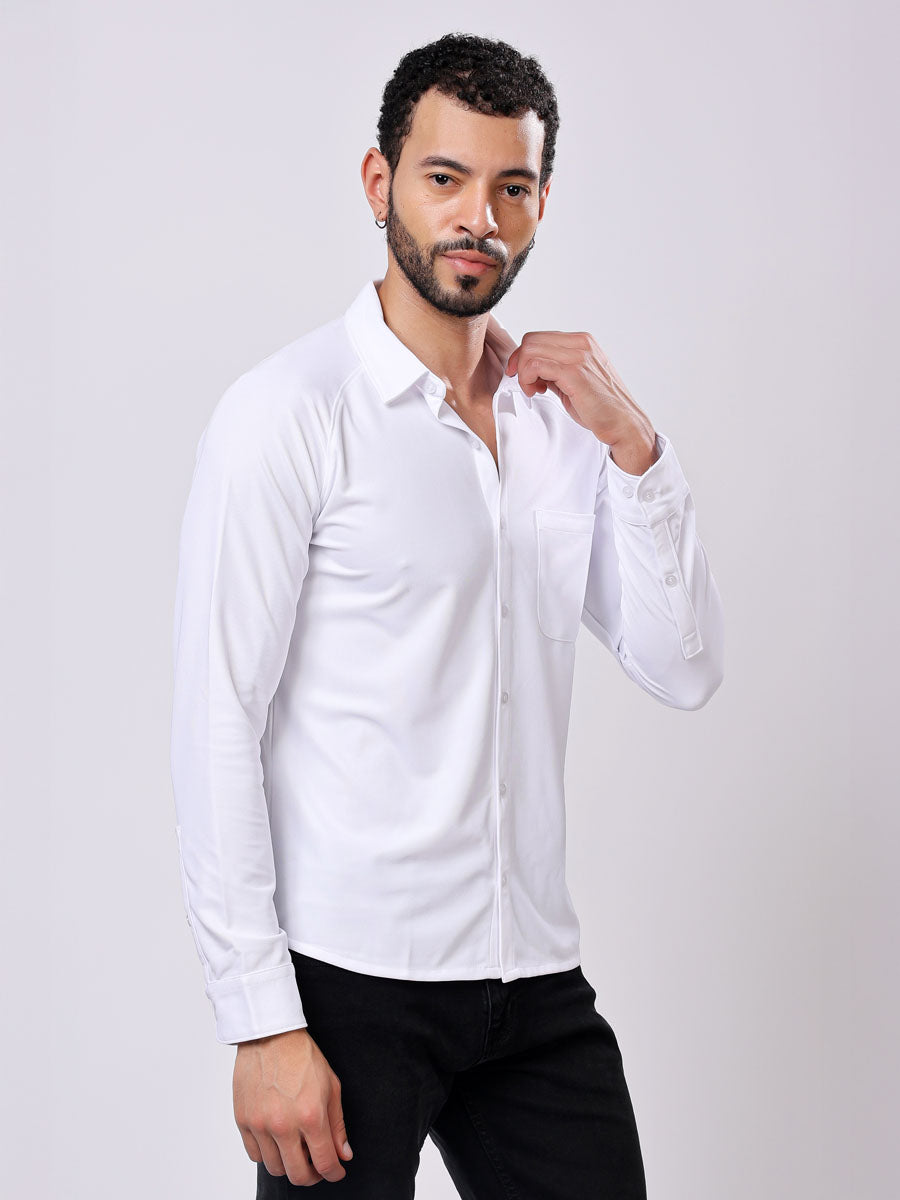 All Day White Shirt – 4 Way Stretch, Wrinkle Free, Moisture Wicking