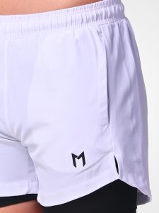 White Dual Shorts – Feather Light, Fresh Feel, Versatile Style - Image 7