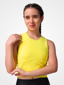 Yellow Crop Bra Top - Image 5