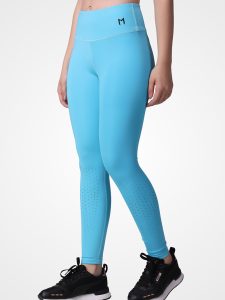 Turquoise High Waist Ensurance Laser leggings - Image 5