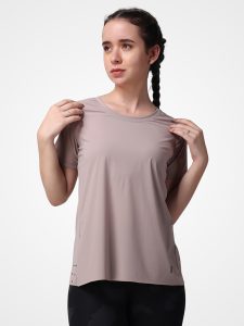 Feather Feel Smokey Taupe Laser Tee - Image 5