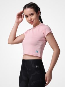 Stretch & Crop Navajo Pink Top - Image 2