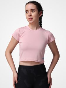 Stretch & Crop Navajo Pink Top - Image 3